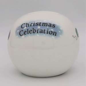 Royal Doulton Snowman Christmas Celebration Money Ball front