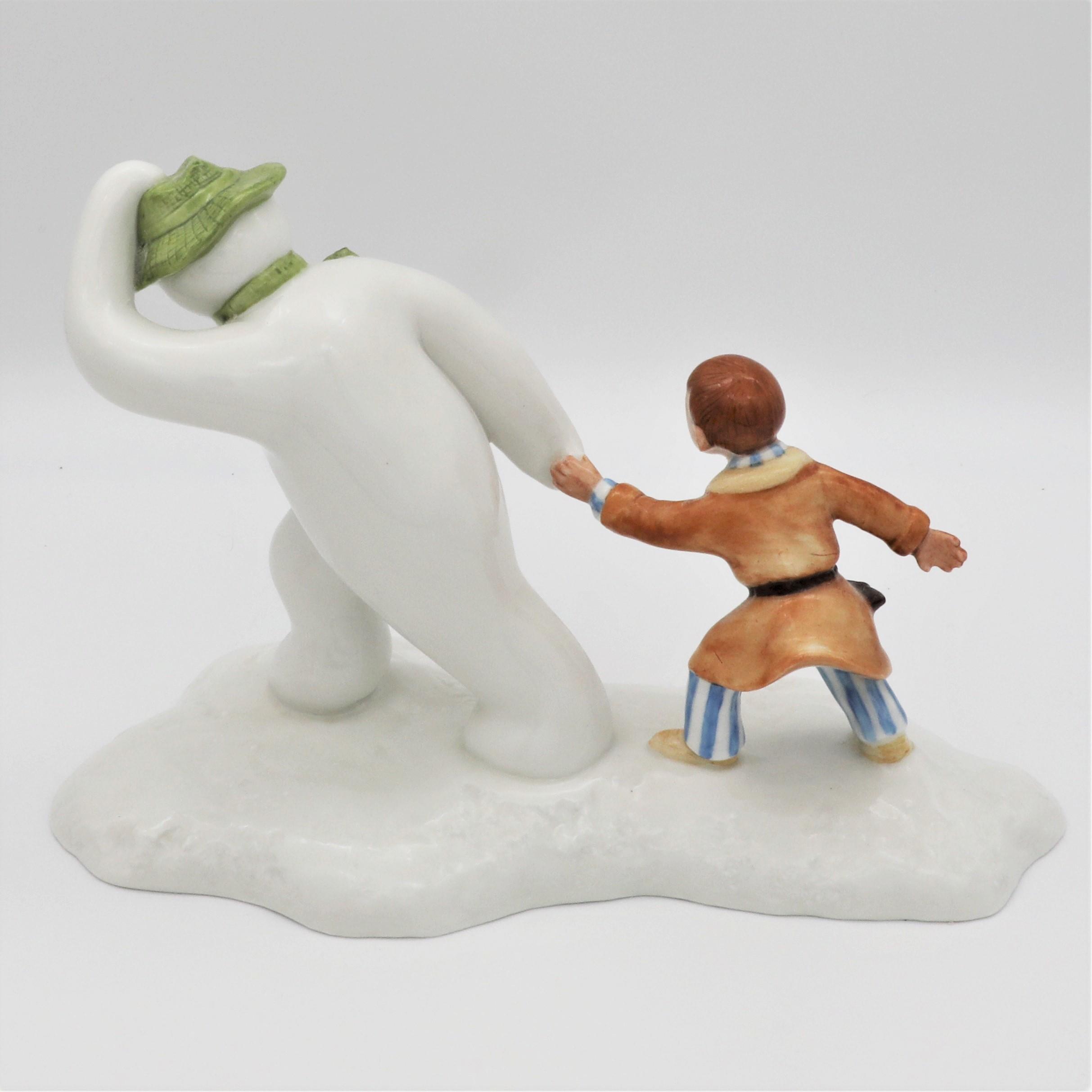Royal Doulton Snowman And James The Adventure Begins Limited Edition - back