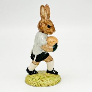 Royal Doulton Bunnykins figure - DB122 Goalkeeper in Grey and Black - right