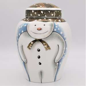 Royal Doulton Snowman Large Ginger Jar front