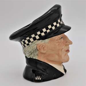 Royal Doulton D6852 The Policeman Character Jug - side