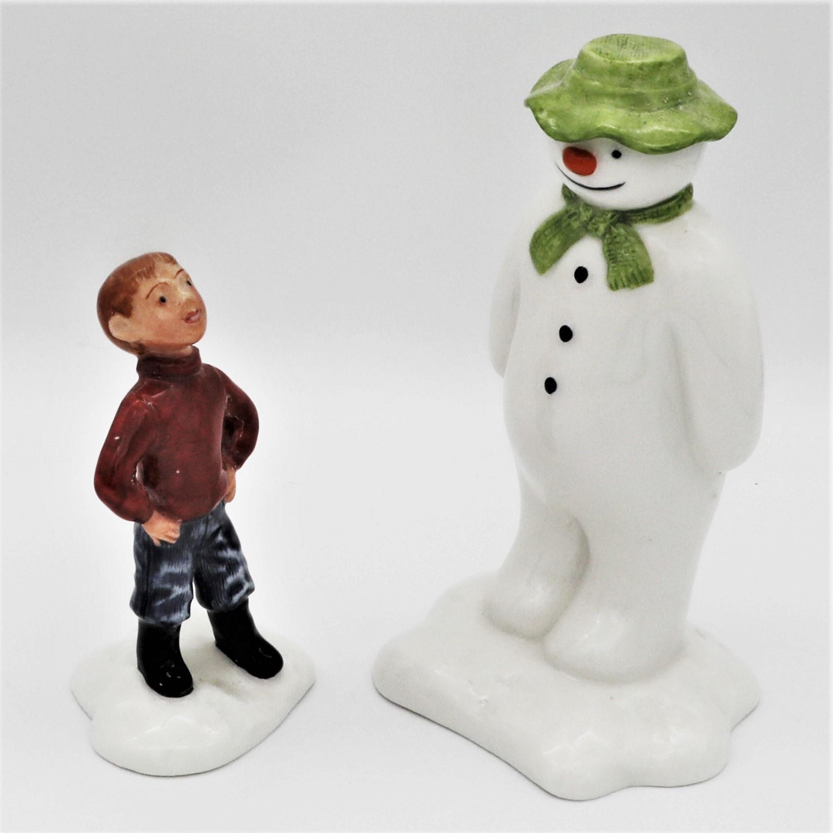 Royal Doulton James Builds a Snowman Limited Edition Pair - front