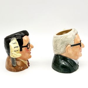 Royal Doulton D7113 Ronnie Corbett and D7114 Ronnie Barker Pair of limited edition character jugs - right