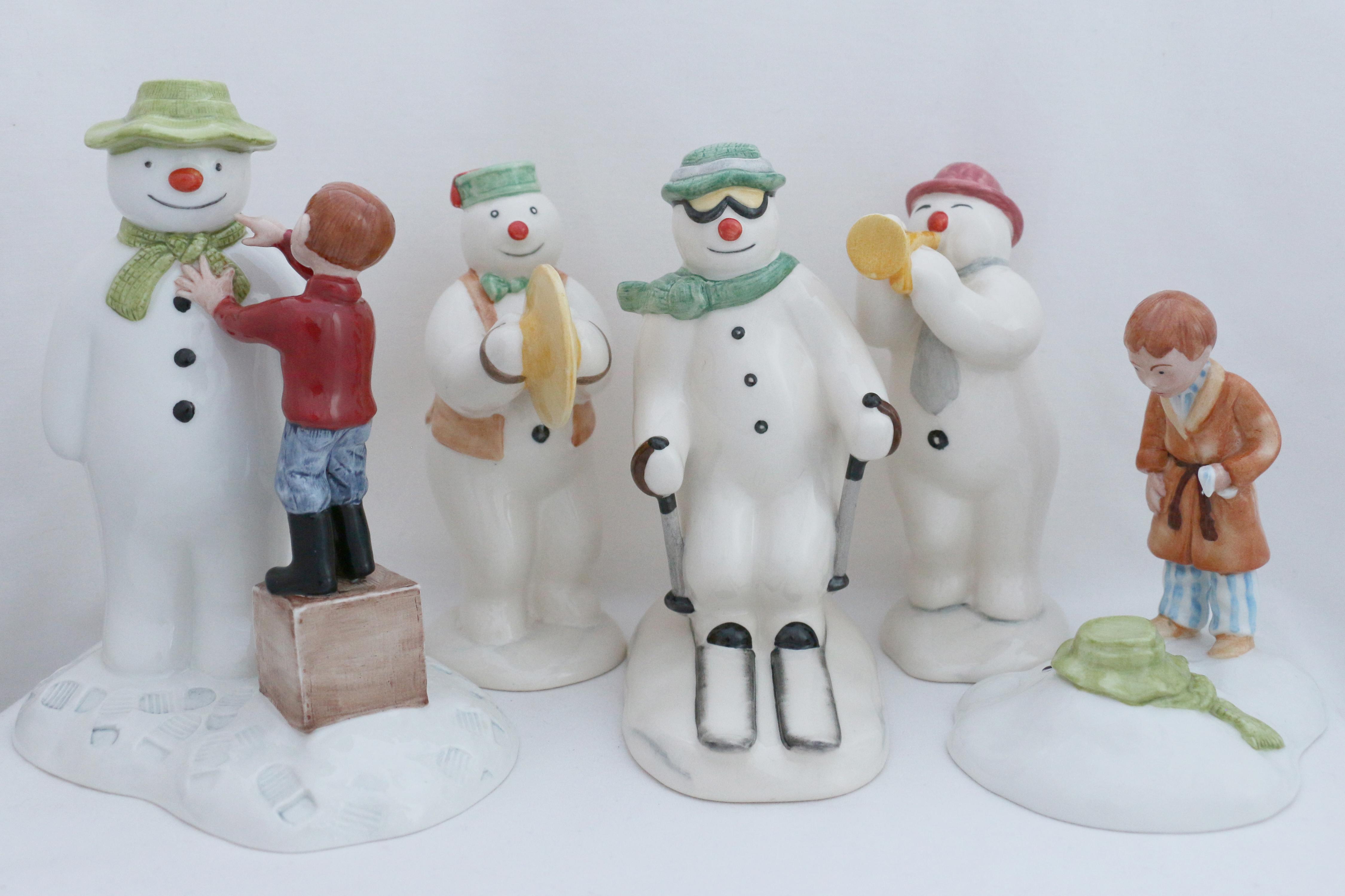 A selection of Royal Doulton Snowman Figures