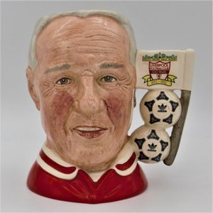 Royal Doulton D6914 Liverpool Centenary (Bill Shankly) Intermediate Size Character Jug - front