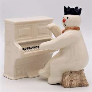 Royal Doulton DS12 Snowman Pianist & DS13 Snowman's Piano
