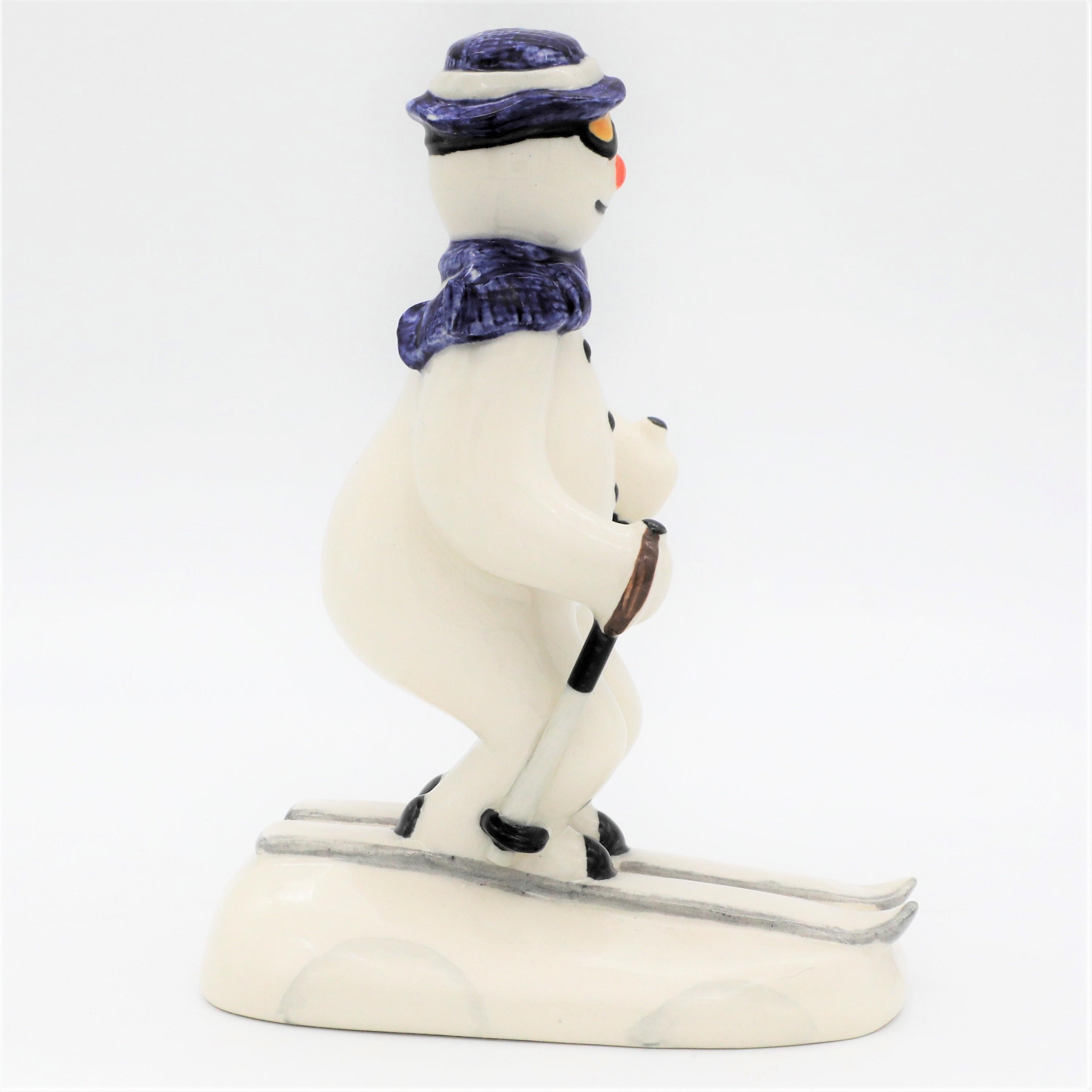 Royal Doulton The Skiing Snowman (DS21) Prototype side