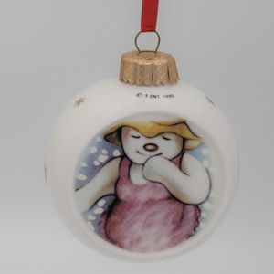 Royal Doulton Snow Lady Christmas Tree Bauble - Front