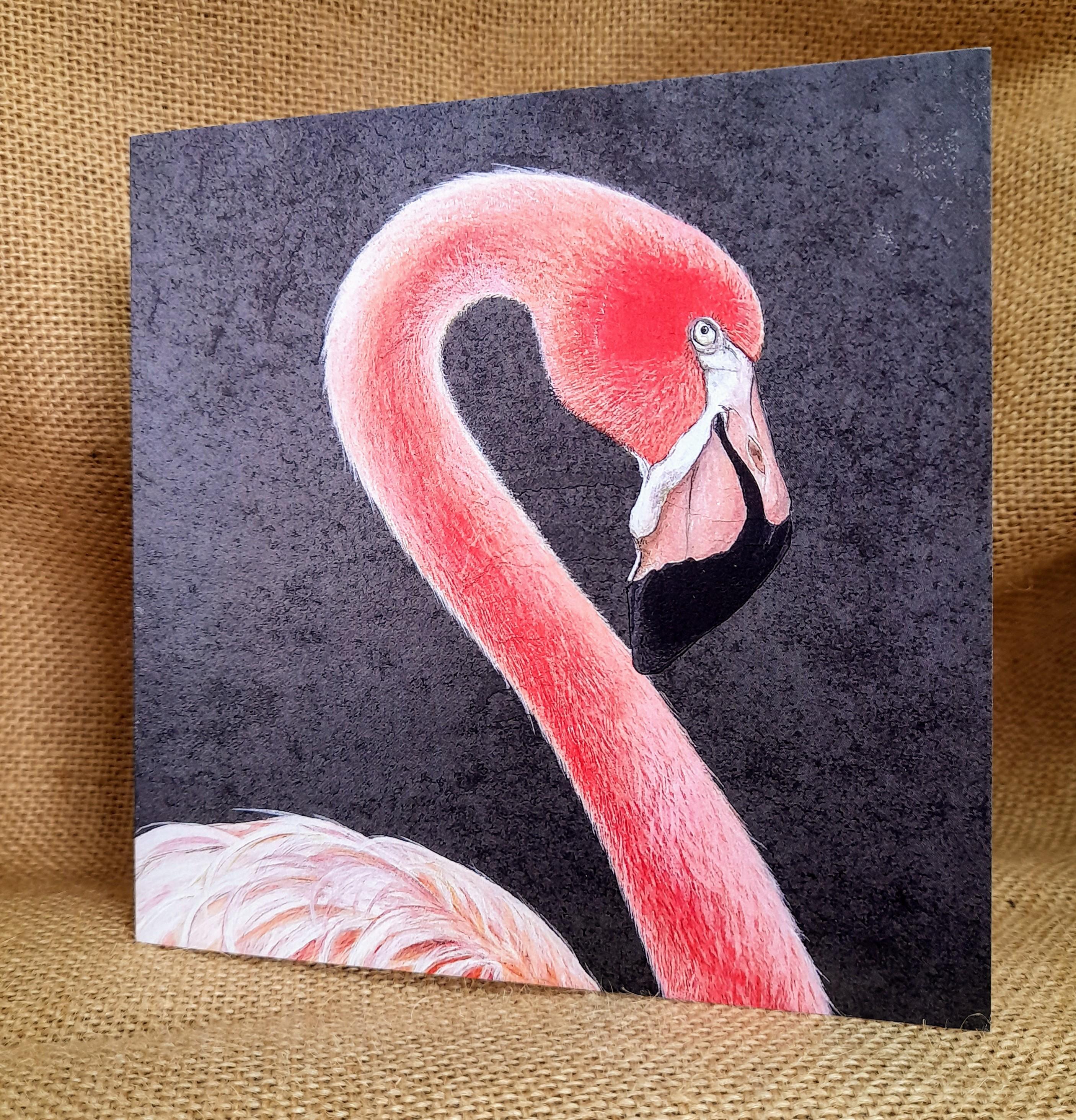 Flamingo Card Front