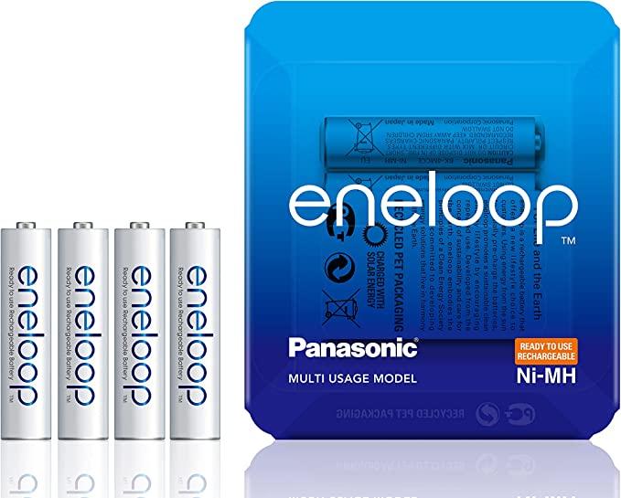 Panasonic AAA Ready to Use 750 mAh NiMH Rechargeable Batteries. 4 Pack