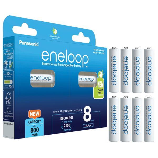 Eneloop Rechargeable AAA Battery - 8 Pack - UK Stock- Free Shipping