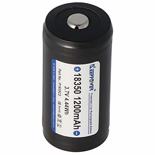 Keeppower P1835C2 - 10A - 1200mAh - 18350 Battery (Protected Button Top)