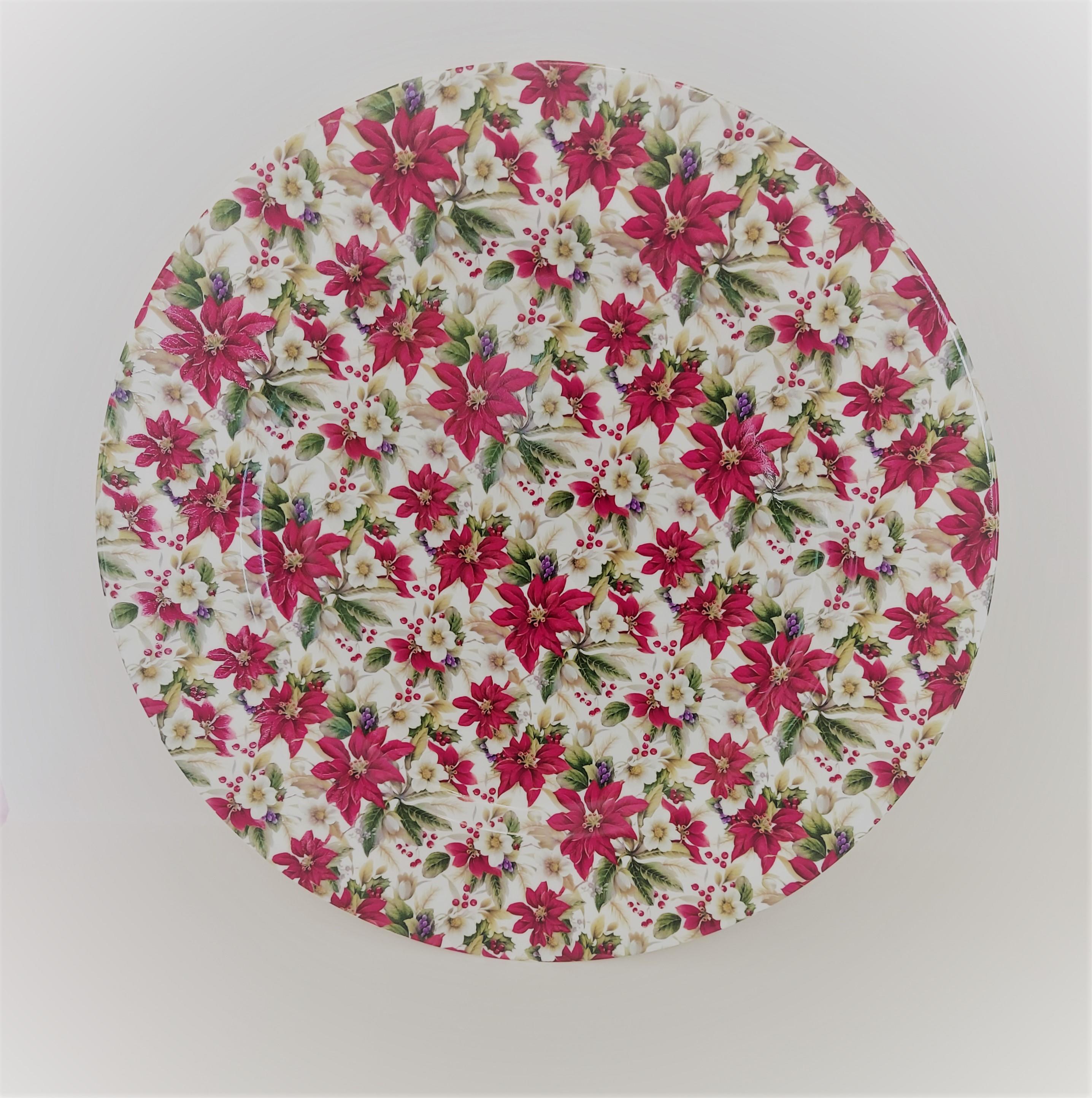 Poinsettia large plate
