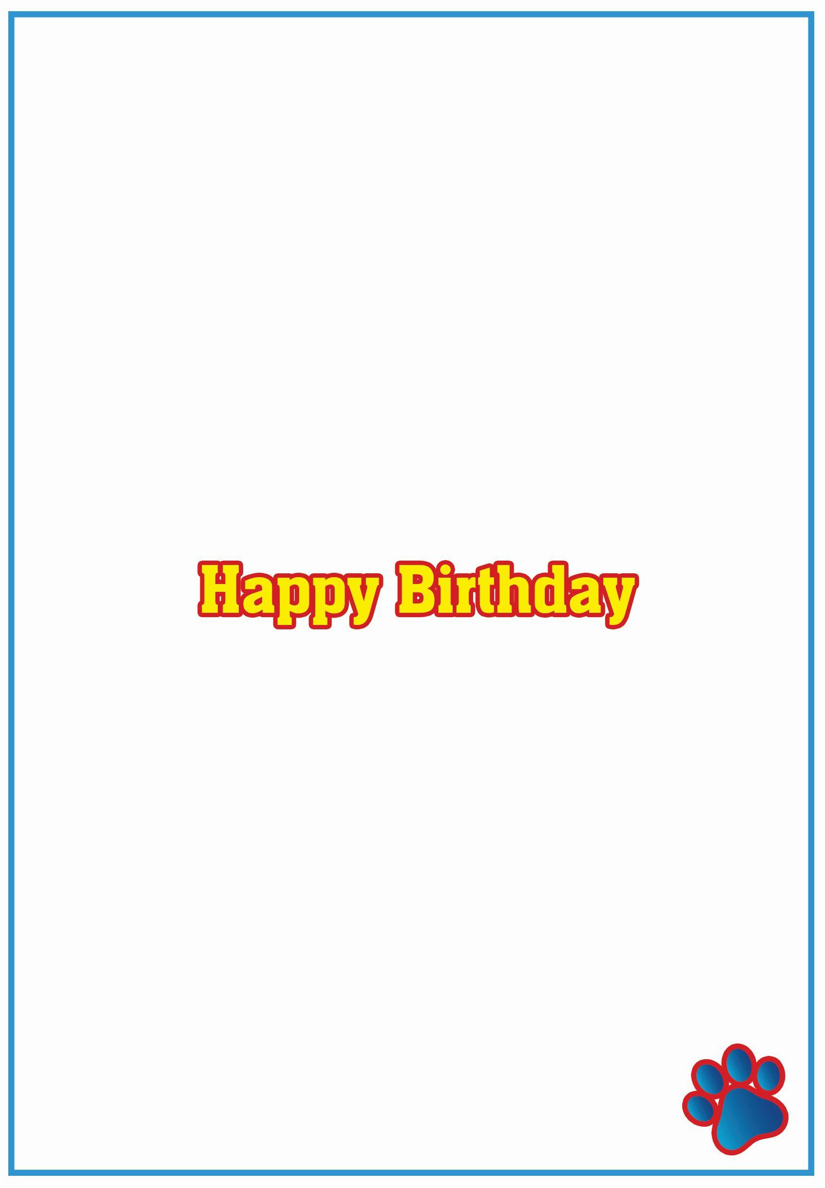 PAW PATROL CHASE PERSONALISED BIRTHDAY CARD ANY NAME AGE RELATION