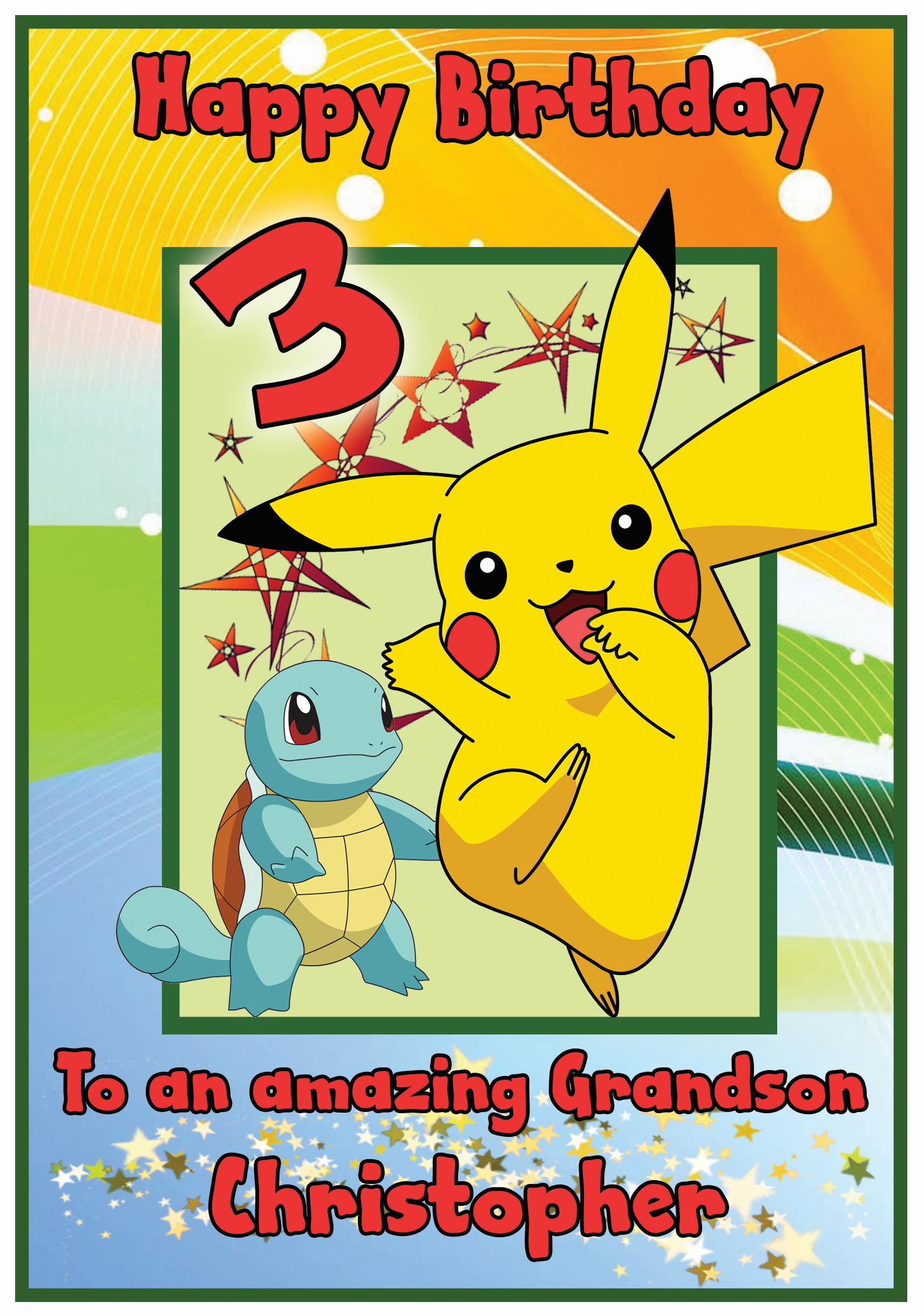 pikachu happy birthday card