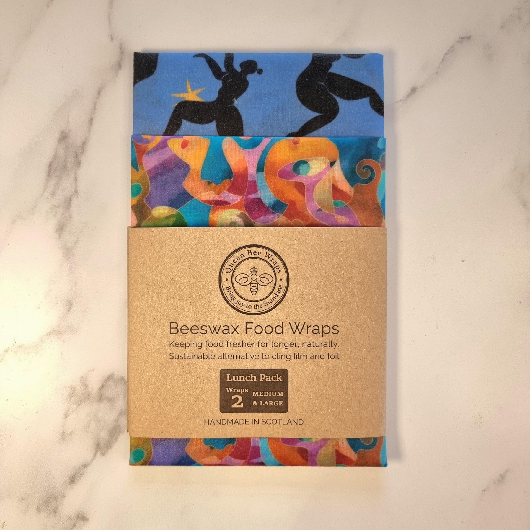 pack of two beeswax wraps