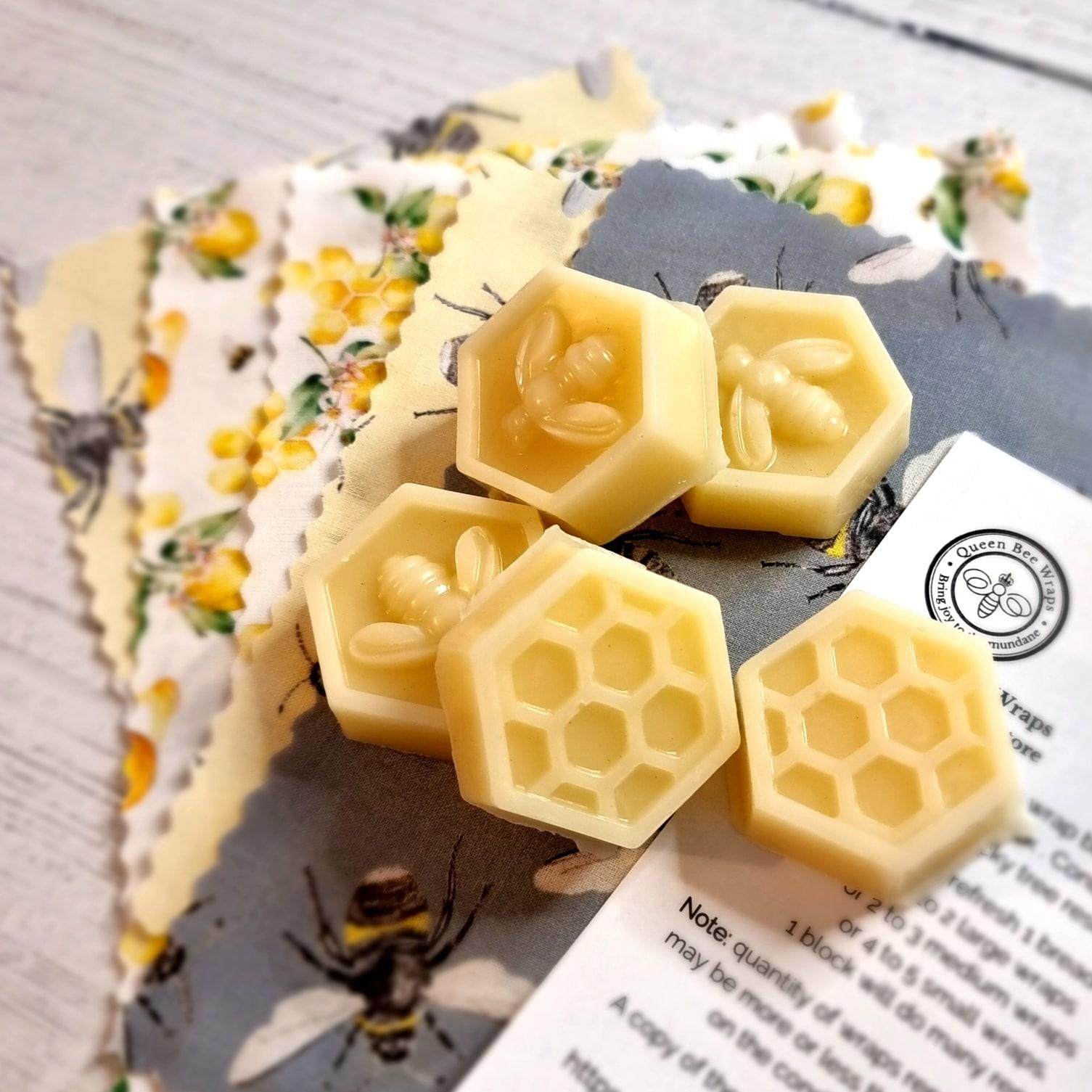 5 beeswax blocks