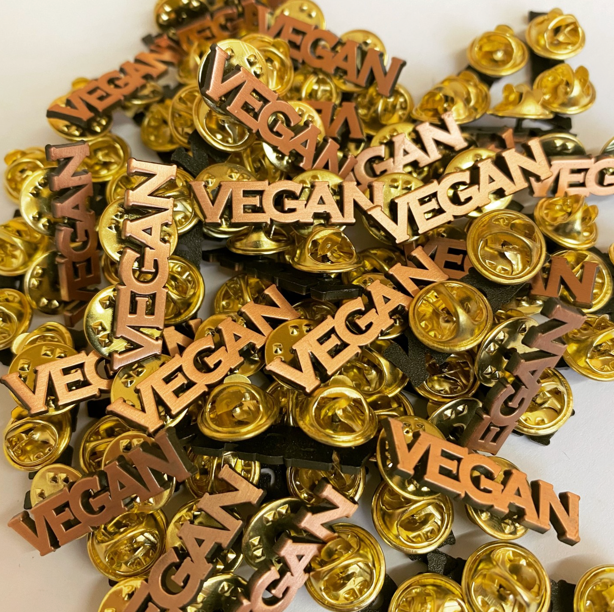 Vegan Badge Rose Gold