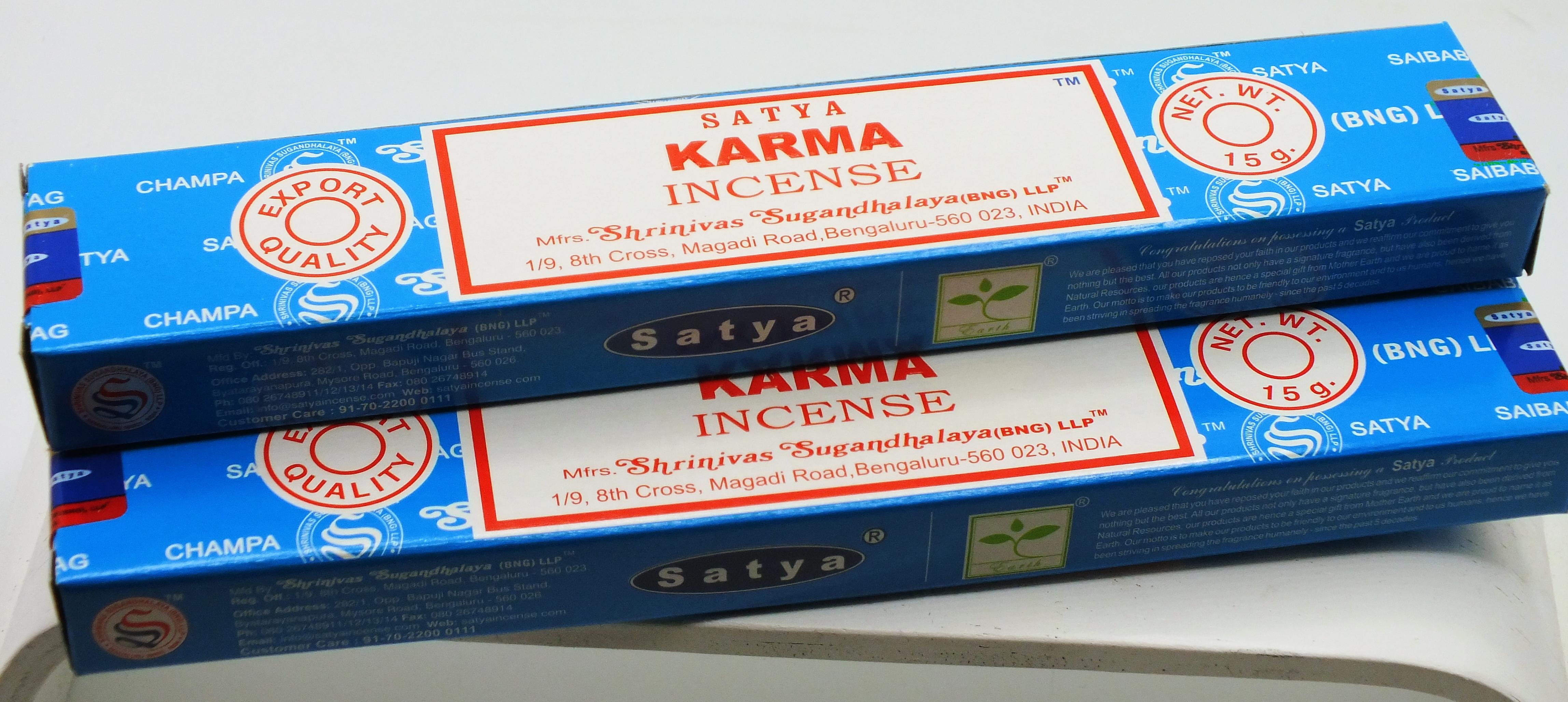 Karma Satya Incense Sticks 15 gram Box