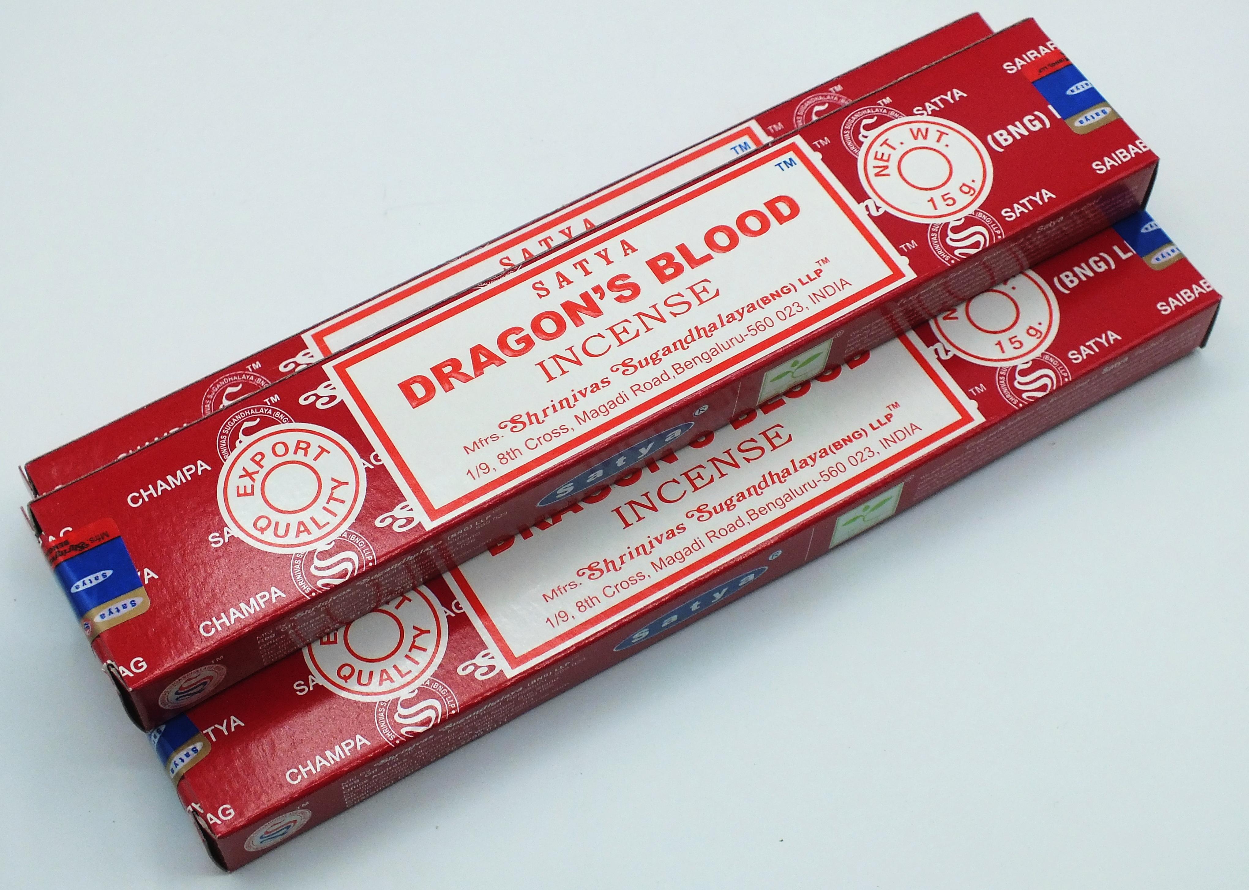 Satya Dragons Blood Incense Sticks 15 gram Box