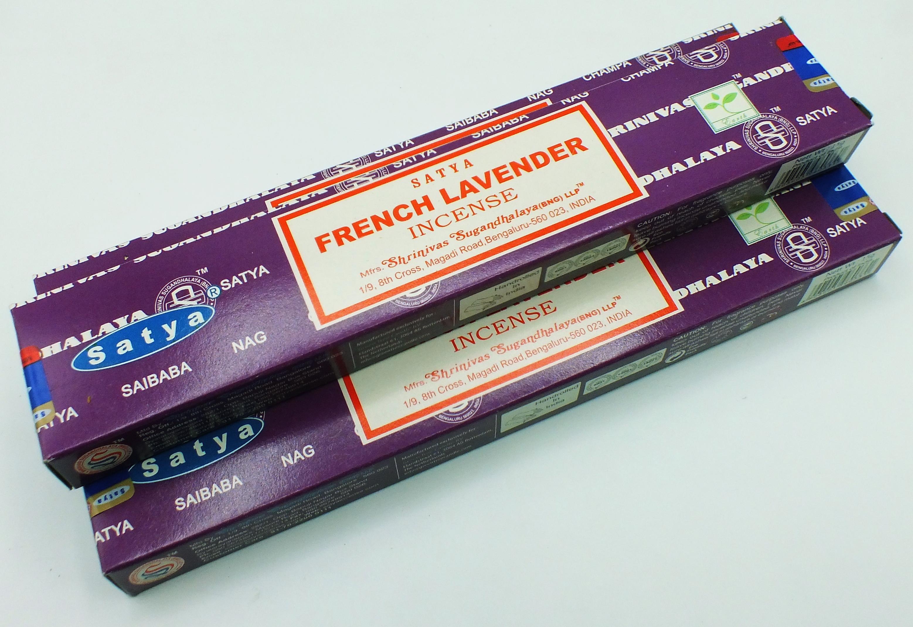 French Lavender Satya Incense Sticks 15 gram Box