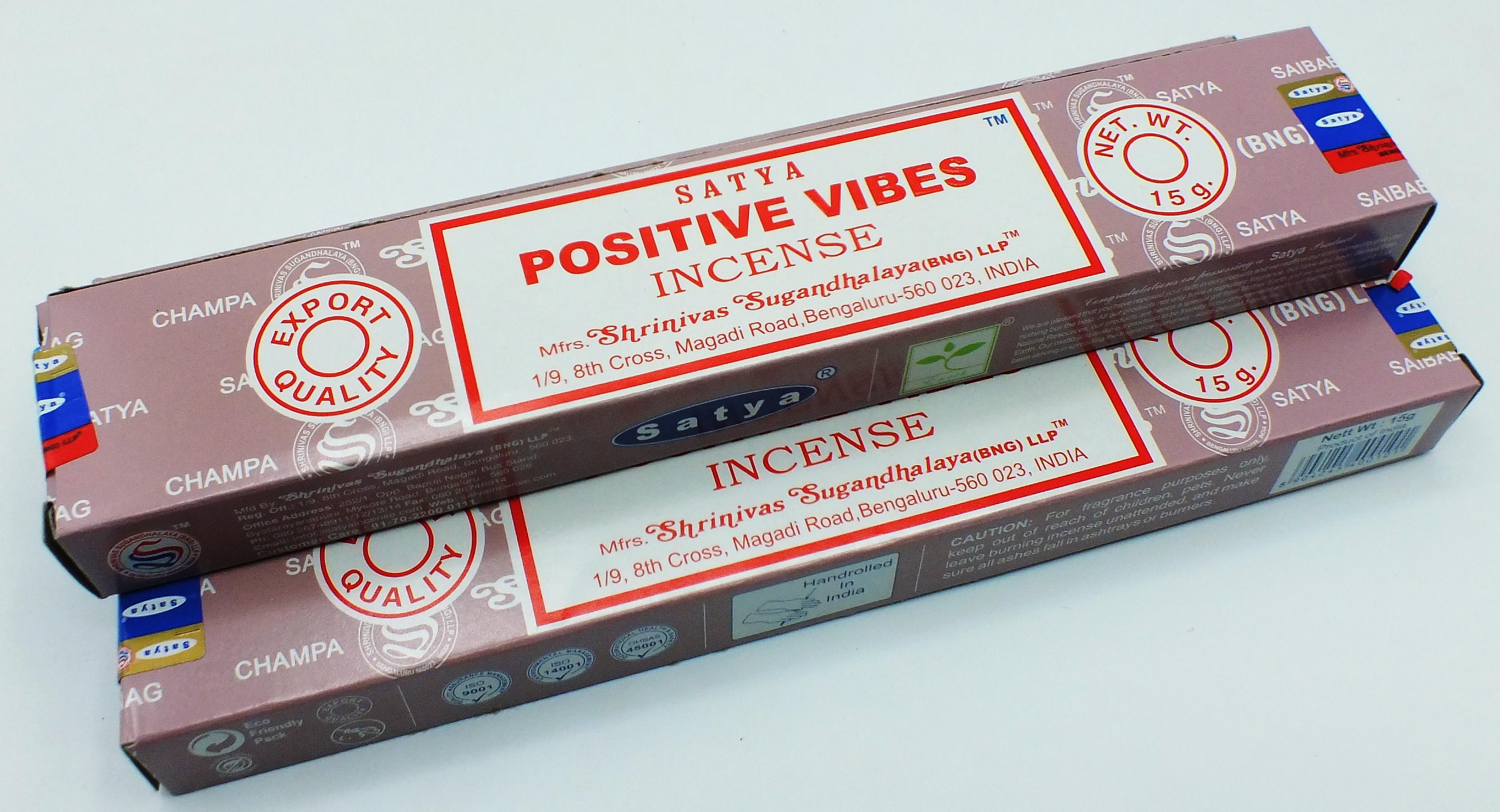 Positive Vibes Satya Incense Sticks 15 gram Box