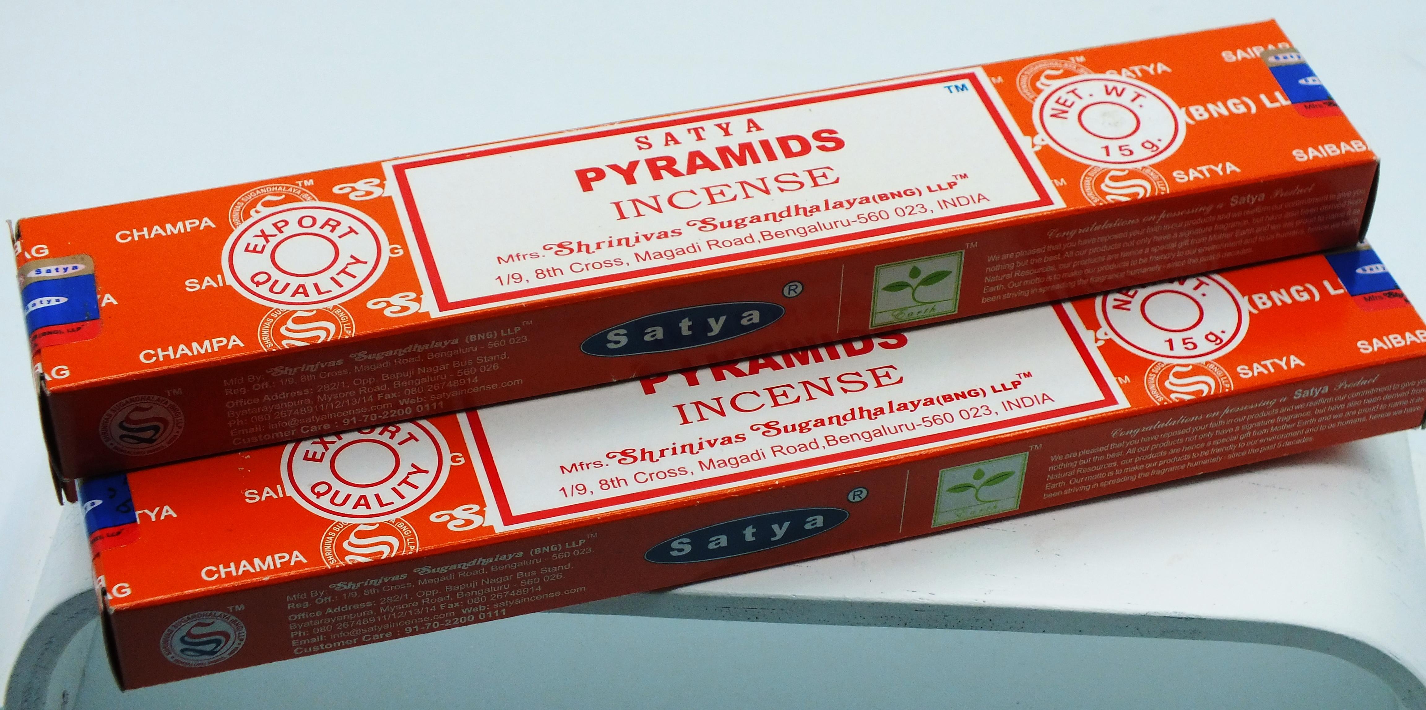 Satya Pyramids Incense Sticks 15 gram Box