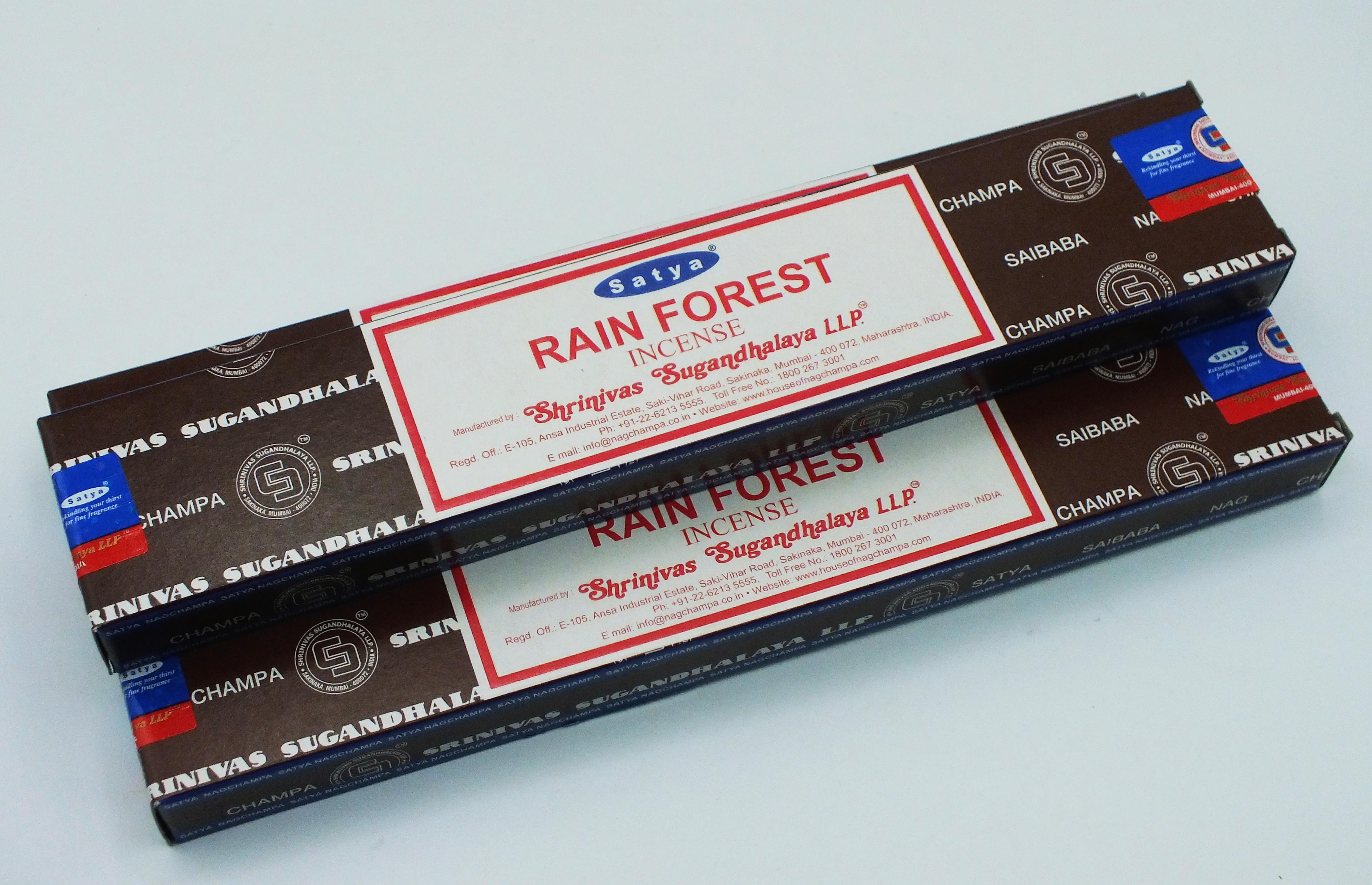 Rain Forest Satya Incense Sticks 15 gram Box