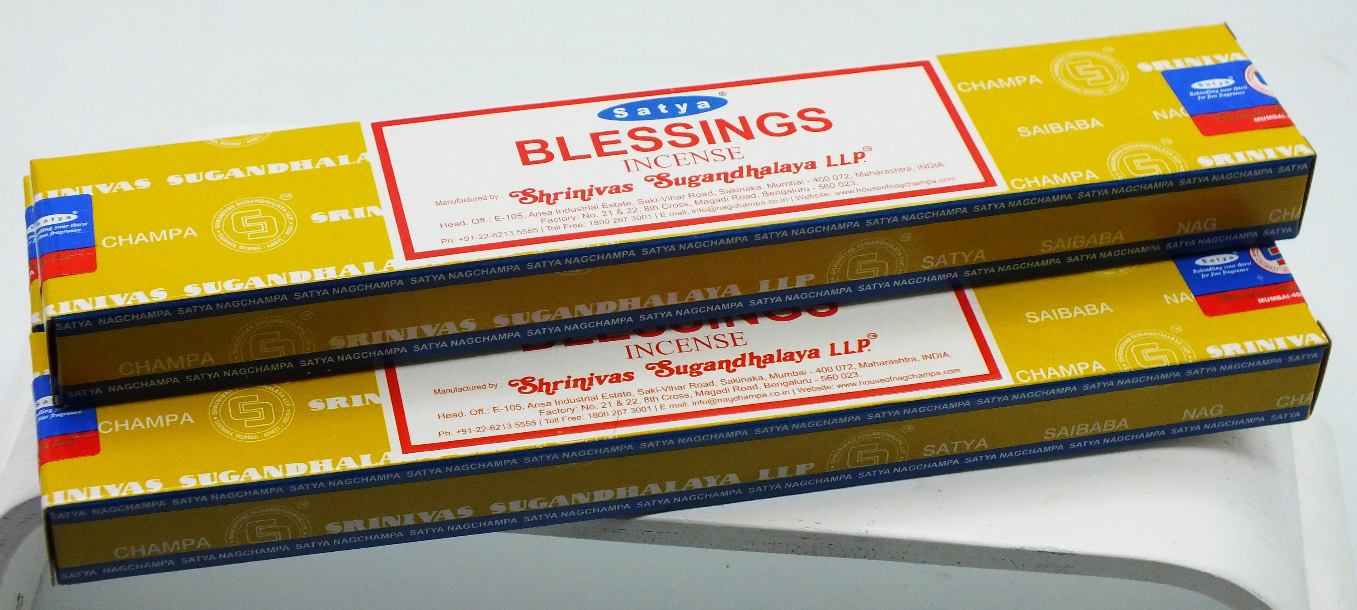 Satya Blessings Incense Sticks 15 gram Box