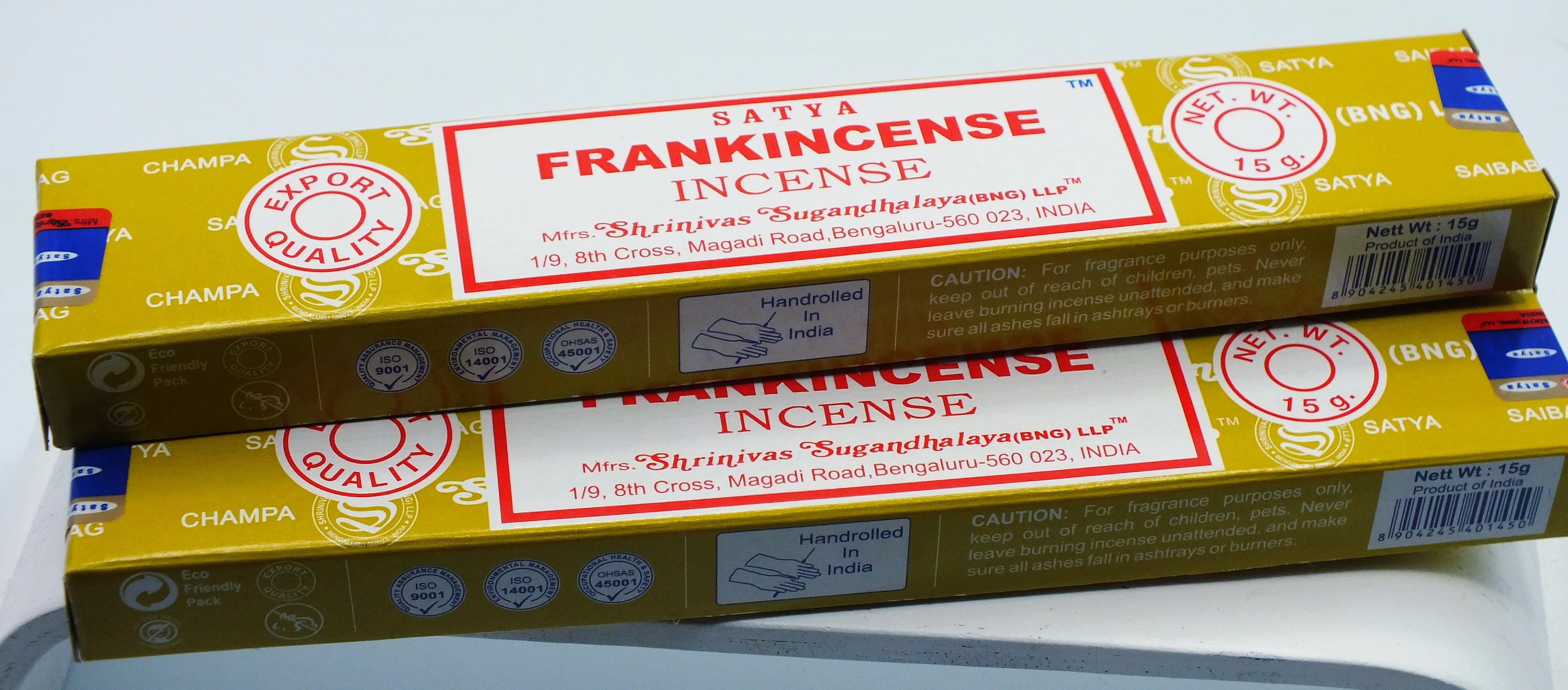Frankincense Satya Incense Sticks 15 gram Box