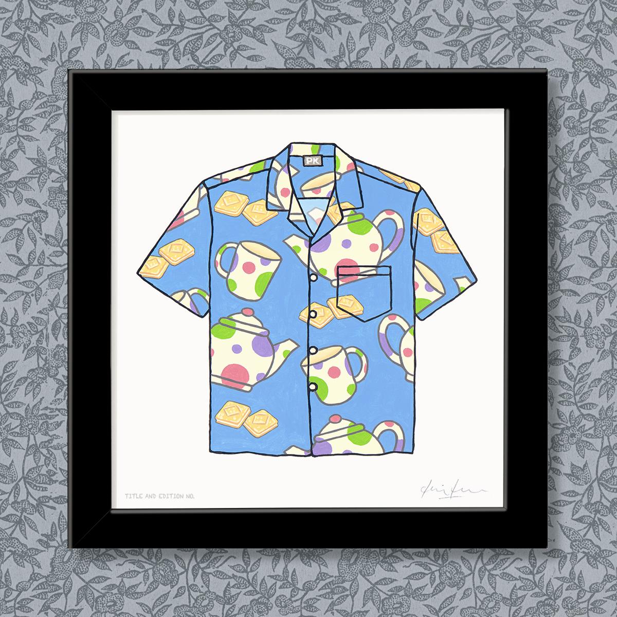 Limited edition print - Very Loud Shirt - in black frame