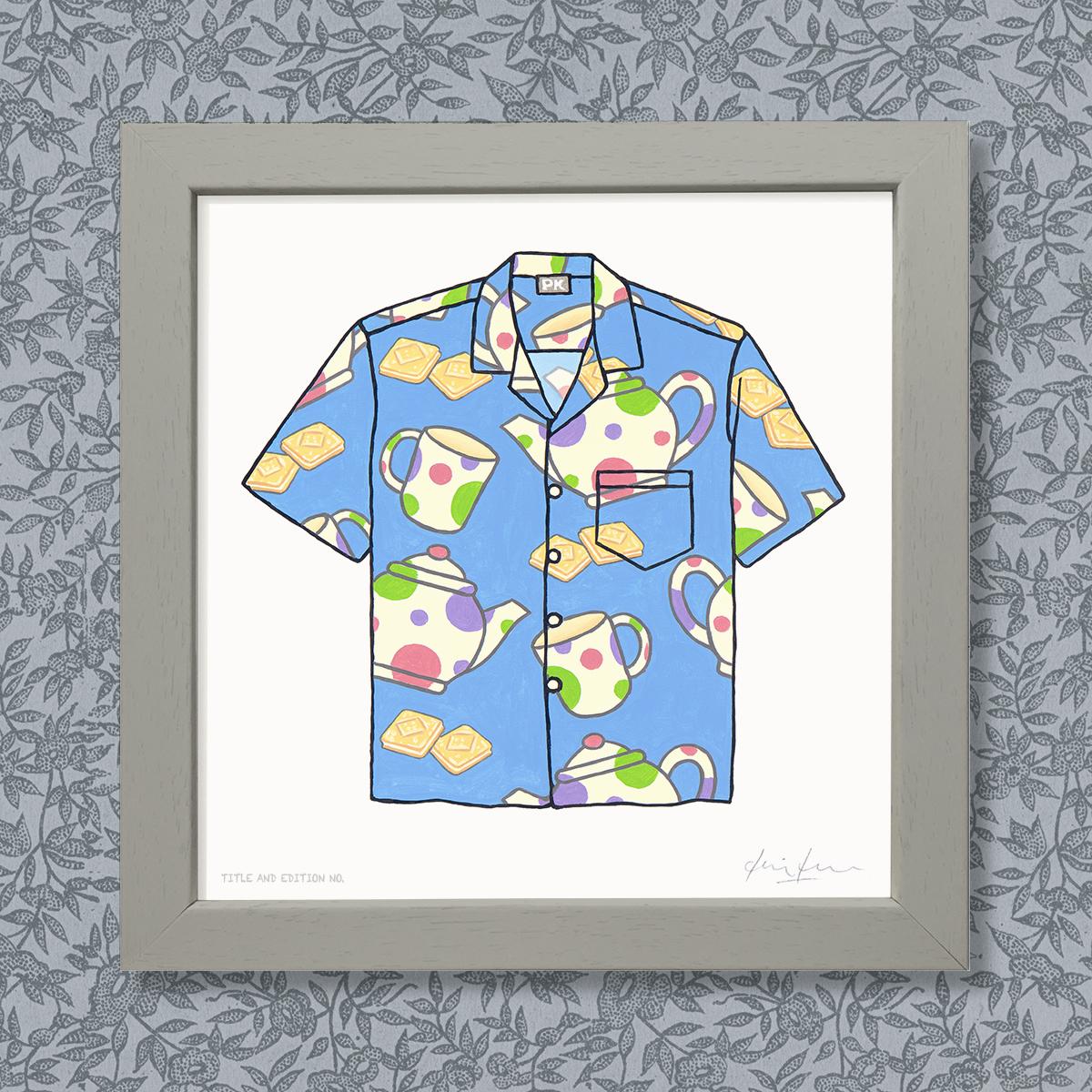 Limited edition print - Very Loud Shirt - in grey frame