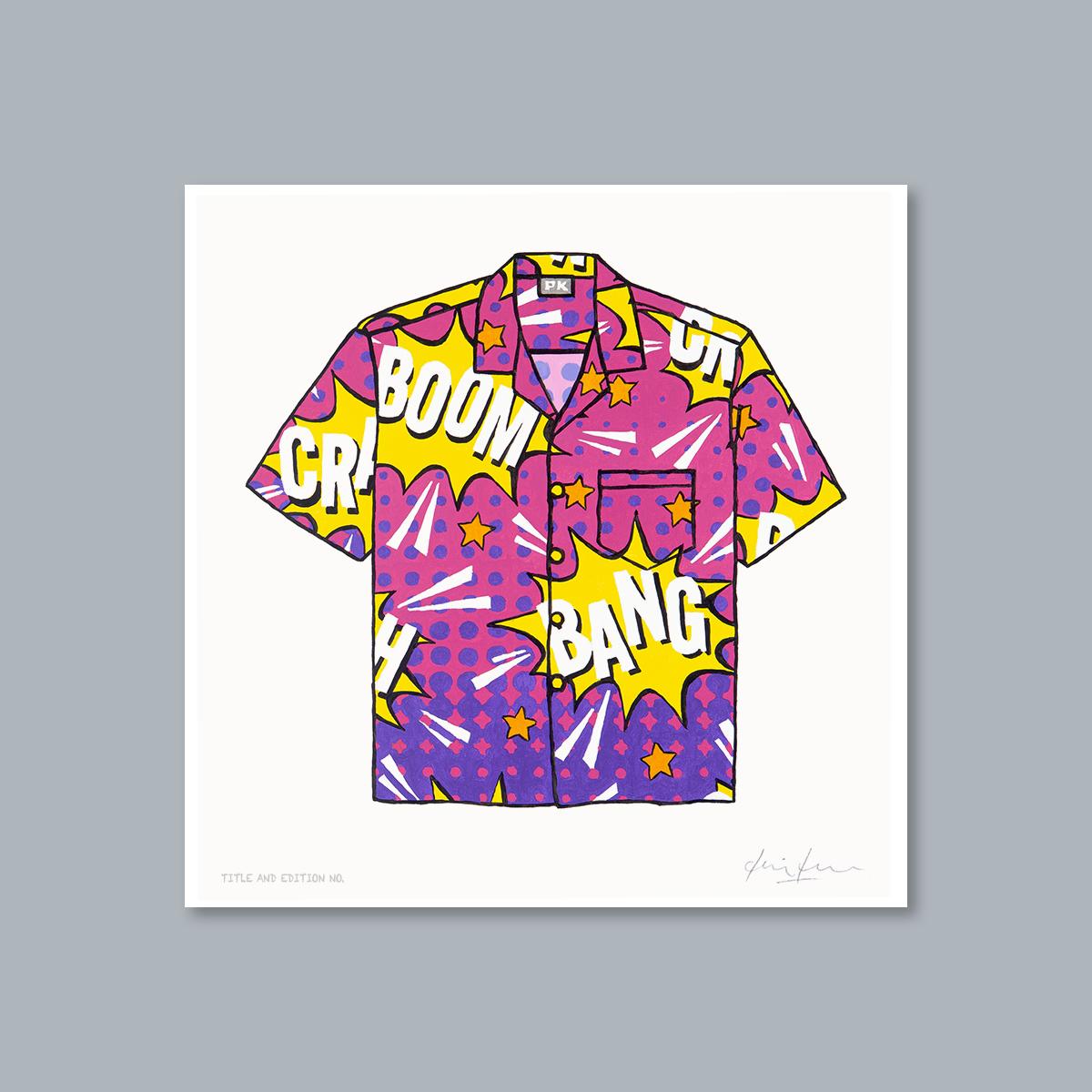 Limited edition print - Loud 'Tea' Shirt - unframed
