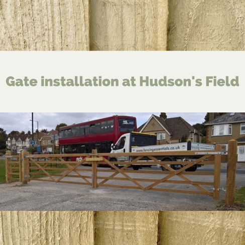 New gates for Hudson's Field in Salisbury Wiltshire