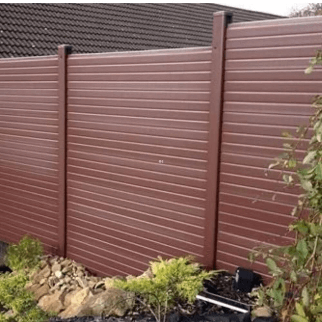 uPVC Fence Panels/Gravel Boards Classic Brown