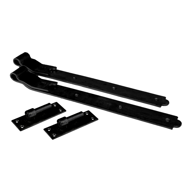 Black Cranked Band and Hook Hinges