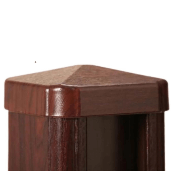 uPVC Fence Post Caps - Woodgrain - Rosewood