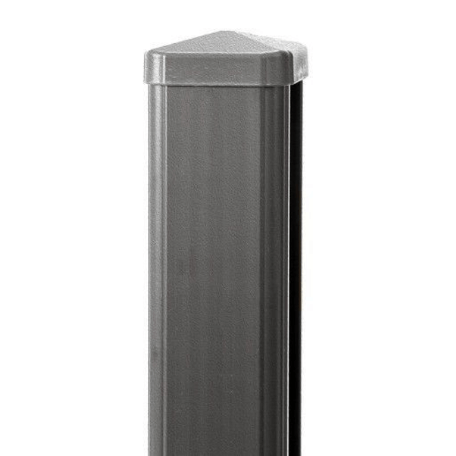 8ft uPVC Fence Post - Composite Range - Carbon Grey