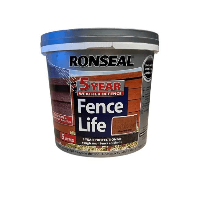 Ronseal Year Weather Defence Fence Life Harvest Gold Litre Fencing  Essentials