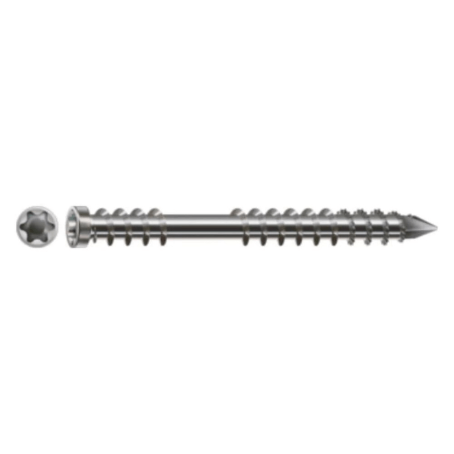 SPAX A2 Stainless Steel Decking Screws M5 - 5mm x 60mm (Bright Stainless Steel)