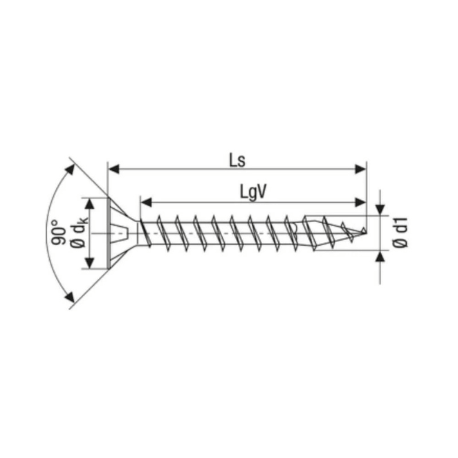 SPAX T-STAR plus Flat Countersunk Universal Screw