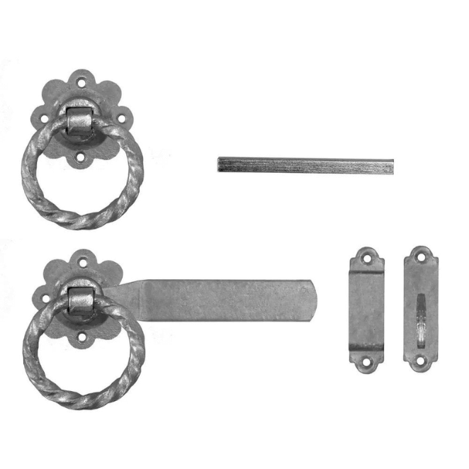 Twisted Ring Gate Latch 6" Galvanised