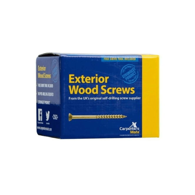 40mm Carpenters Mate Exterior Wood Screw 200 Pack