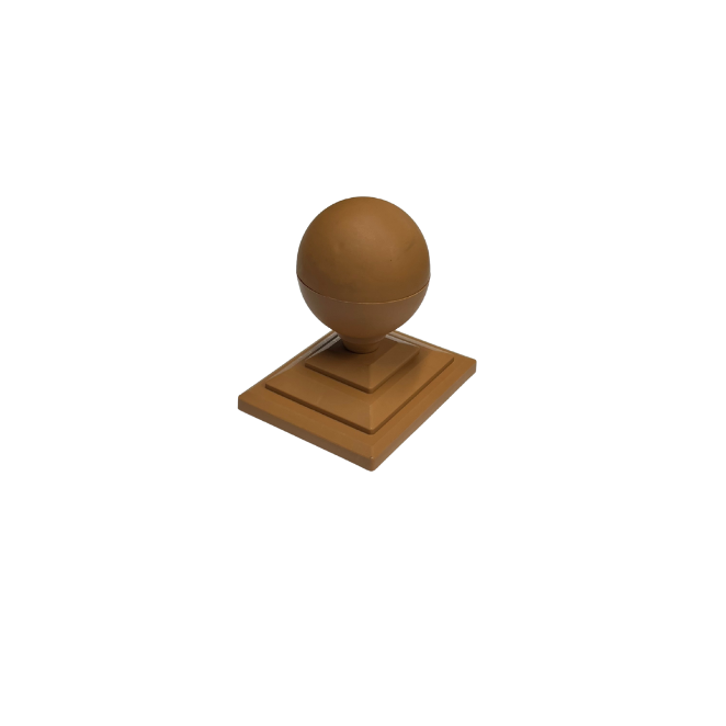 Harvest Gold Plastic Ball Finial and Post Cap