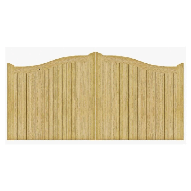 Swept Top Manor Courtyard Gate Softwood
