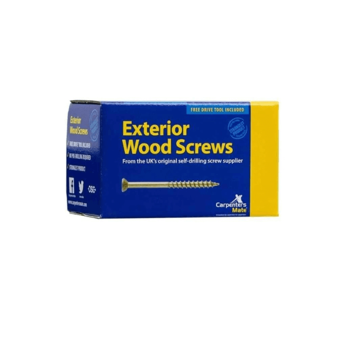 90mm Carpenters Mate Exterior Wood Screw 150 Pack