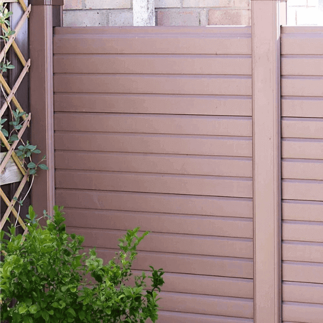 8ft uPVC Fence Post - Composite Range - Chestnut Brown