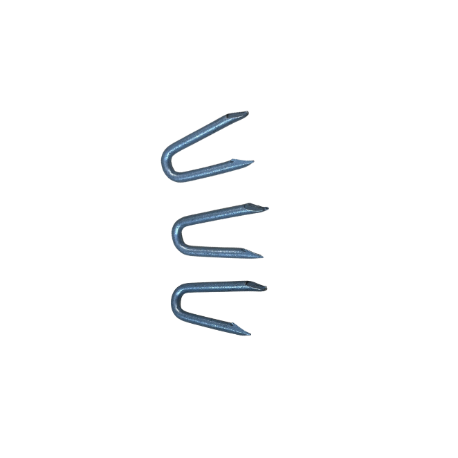 3 galvanised fencing staples