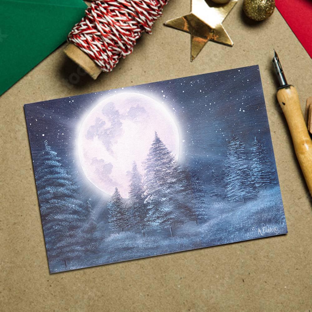 Premium Card: Winter Moon