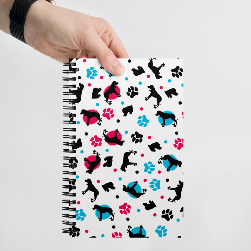 Black Dog Spiral Notebook